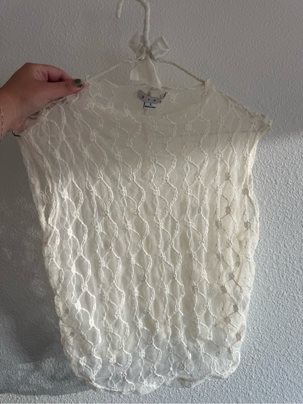 White Lace Under top